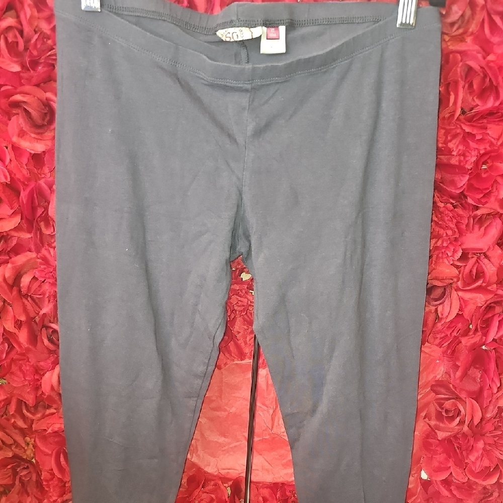 SO Girls Dark Gray Leggings With Zippered Ankles Size Xlarge
